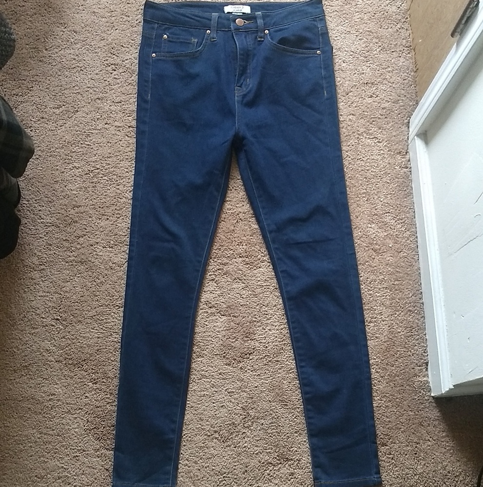 High waist skinny jeans